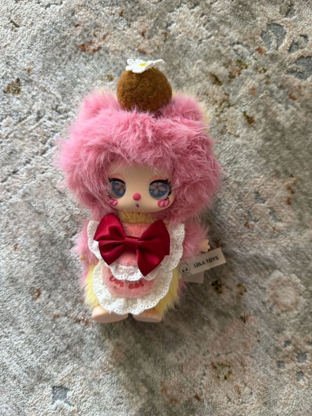 Liila Toys Pink Plush Doll with Bow - Cute Collectible Kids Toy